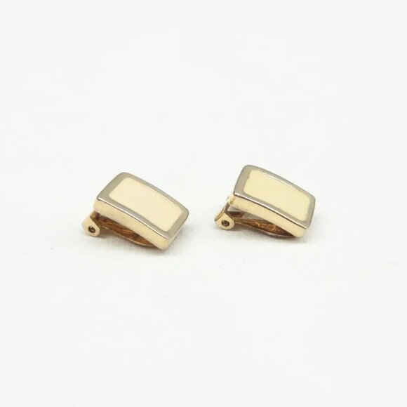 100% Authentic DIOR Gold-Tone Metal Clip-On Earrings 243-092924 - Picture 10 of 10